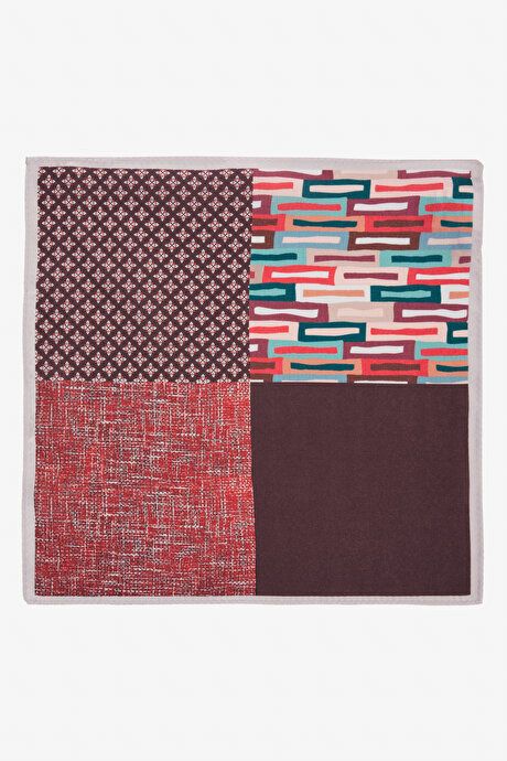 Patterned Burgundy Handkerchief YDA292420019BRD