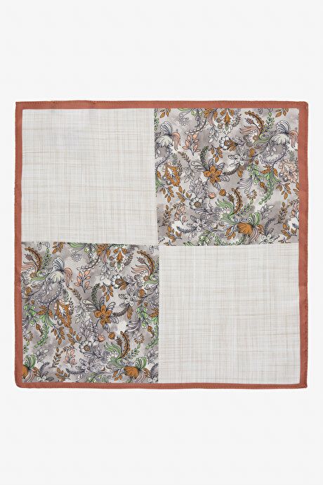 Patterned Beige-Brown Handkerchief YDA292420023BJK