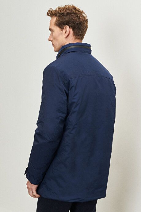 Standard Fit Hooded Cold Proof Navy Blue Coat with Thermostat 4A0723100003LAC