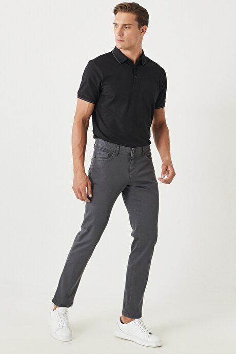 360 Degree Stretchy Comfortable Slim Fit Anthracite Pants 4A1400000002ATR