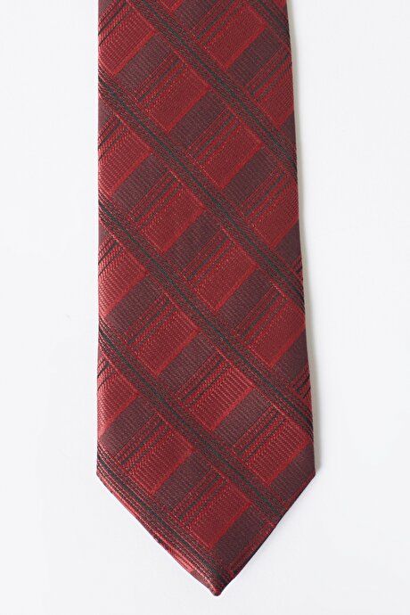 Patterned Classic Burgundy Tie 4A2122200055BRD