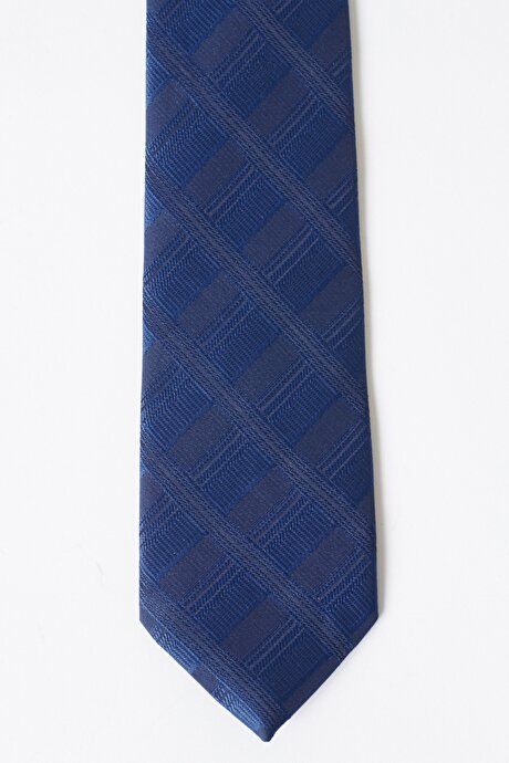 Patterned Navy Blue Tie 4A2122200056LAC