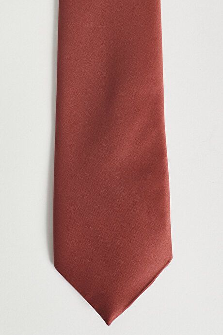 Patternless Burgundy Tie 4A2123100001BRD