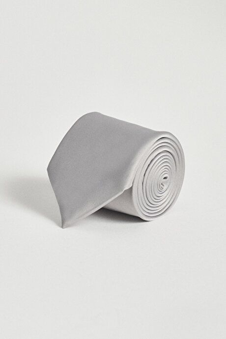 Patternless Gray Tie 4A2123100001GRI