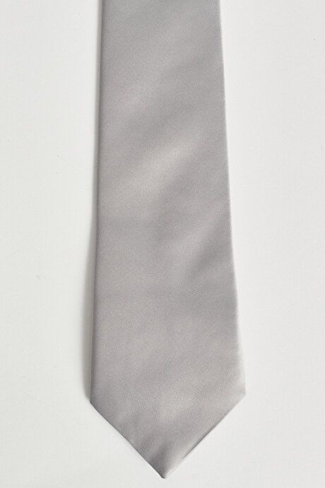 Patternless Gray Tie 4A2123100001GRI