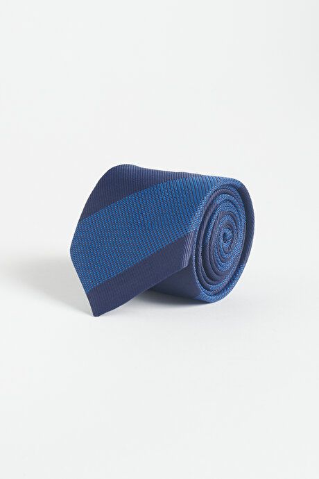 Patterned Navy Blue Tie 4A2123100020LAC