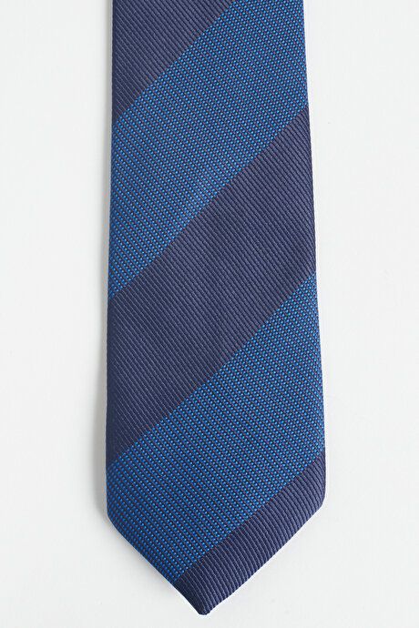 Patterned Navy Blue Tie 4A2123100020LAC