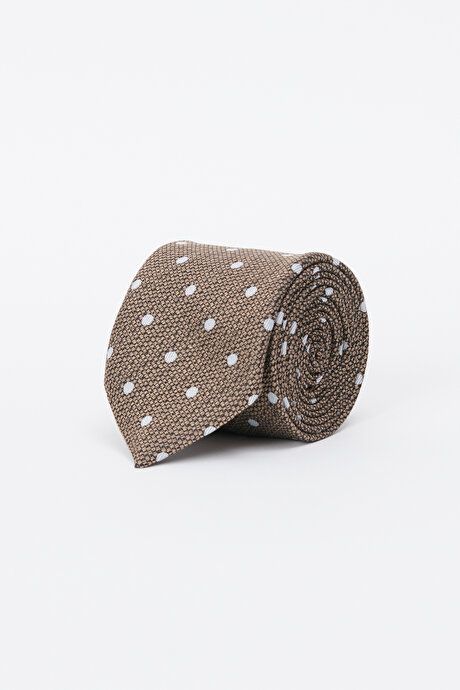 Patterned Beige-Gray Tie 4A2123100031BJG