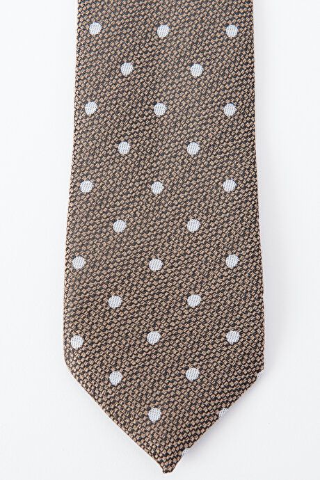 Patterned Beige-Gray Tie 4A2123100031BJG