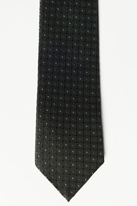 Patterned Anthracite-Indigo Tie 4A2123100052ATO