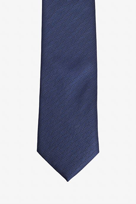 Patterned Navy Blue Tie 4A2123200313LAC