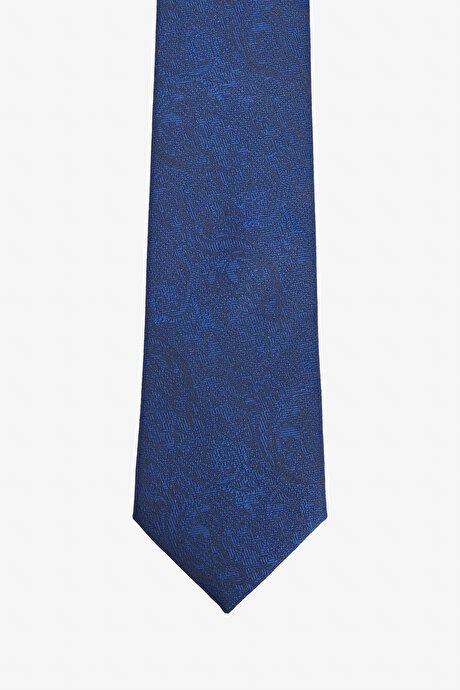 Patterned Navy Blue Tie 4A2123200314LAC