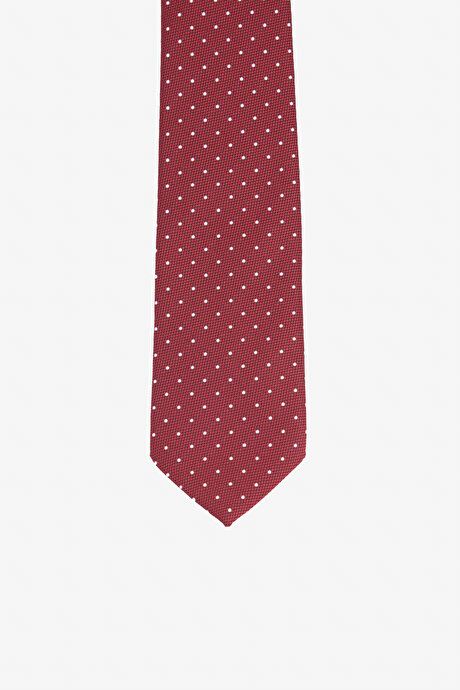 Patterned Burgundy-White Tie 4A2123200320BRB