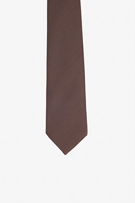 Patterned Brown-Black Tie 4A2123200324KSY