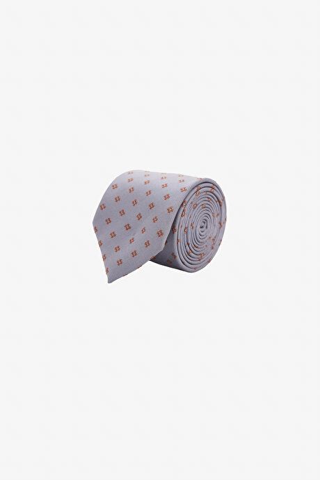 Patterned Gray-Mustard Tie 4A2123200325GHA