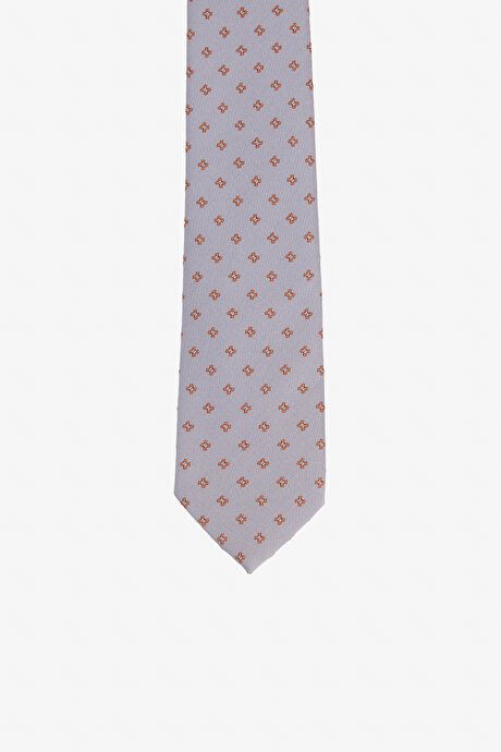 Patterned Gray-Mustard Tie 4A2123200325GHA