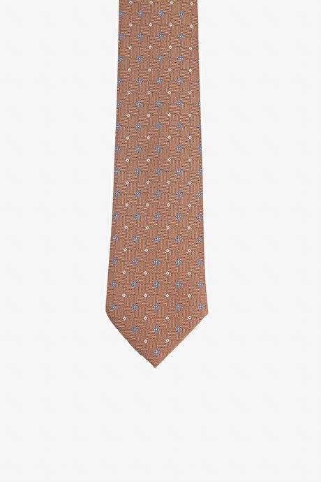 Patterned A. BROWN BLUE Tie 4A2123200327AVM