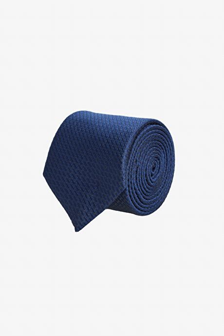 Patterned Navy Blue Tie 4A2124200059LAC