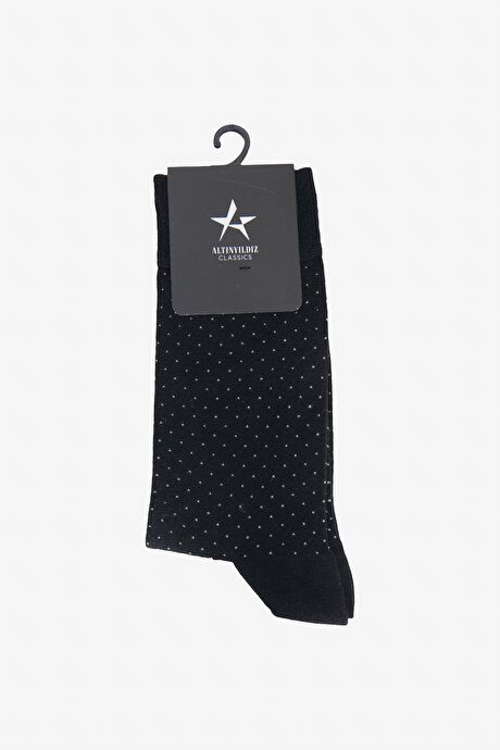 Patterned Black-Gray Socks 4A2523100013syg