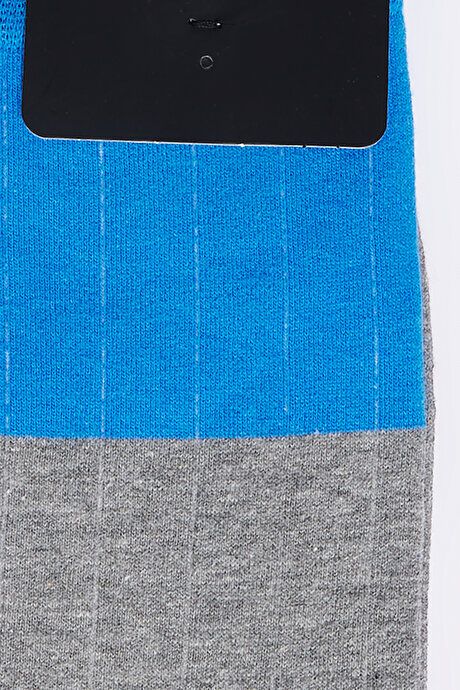 Patterned Blue-Gray Socks 4A2523100014MGR