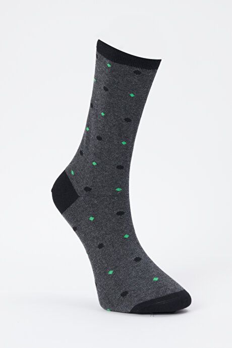 Patterned Socket Anthracite-Black Socks 4A2523100015ASH