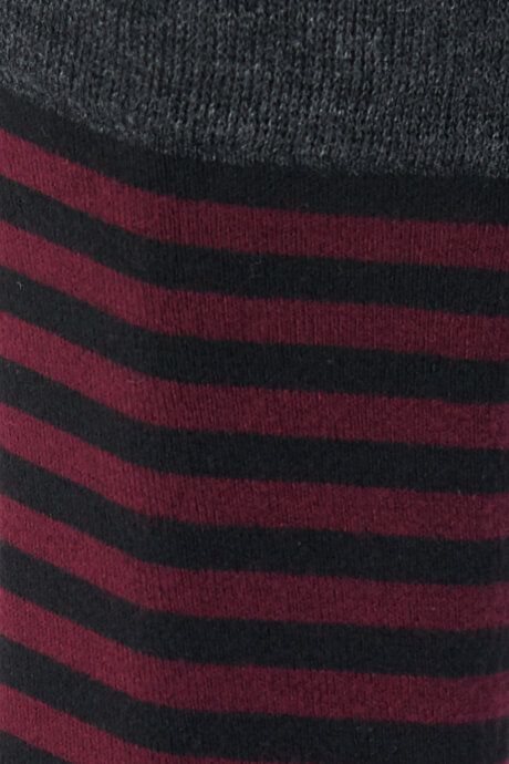 Single Bambulu Socket Black-Burgundy Socks 4A2523100022SBR