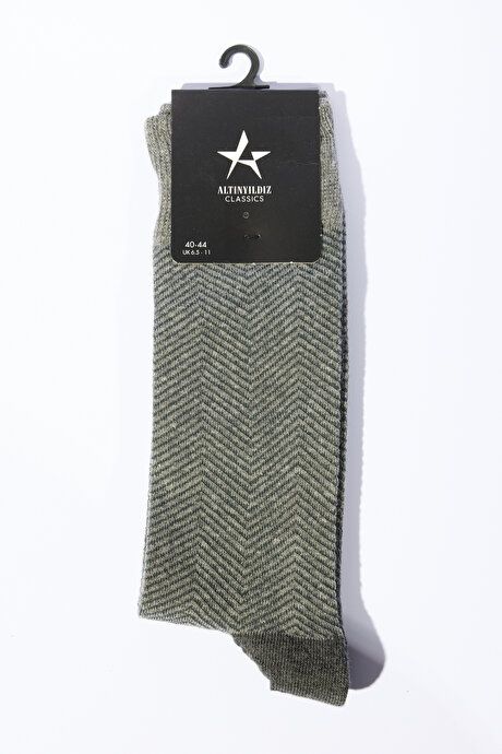 Patterned Socket Gray-Anthracite Socks 4A2523100025GAT