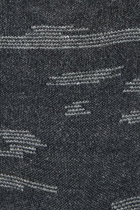 Patterned Single Socket Anthracite-Gray Socks 4A2523100034ATG