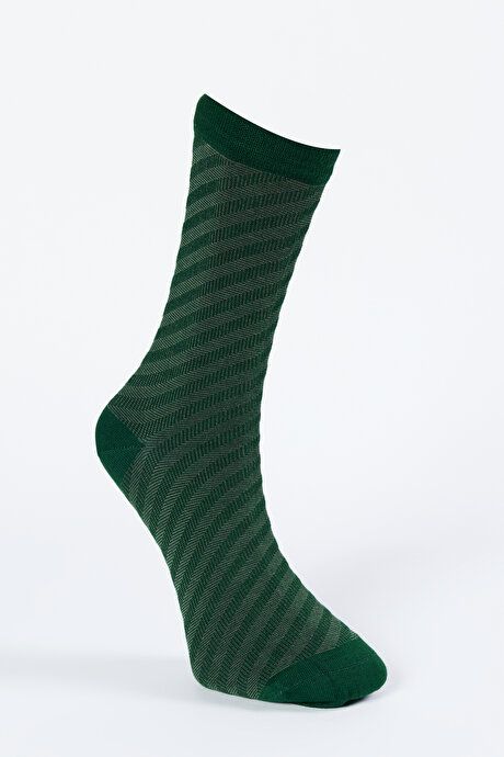 Single Bambulu Patterned Green Socks 4A2523200027YSL