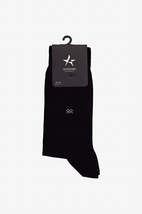 Patterned Single Black Socks 4A2523200038SYH