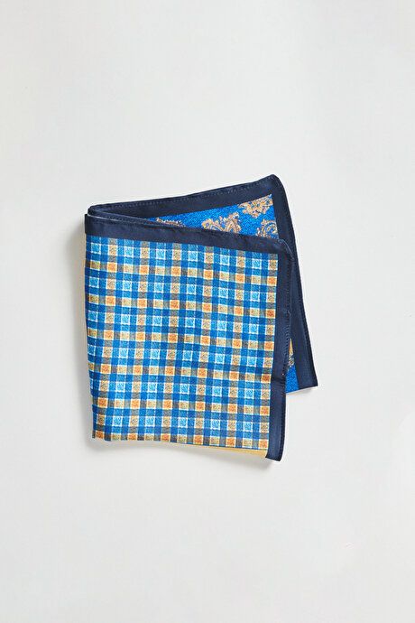 Patterned Navy-Yellow Handkerchief 4A2922200031LAS