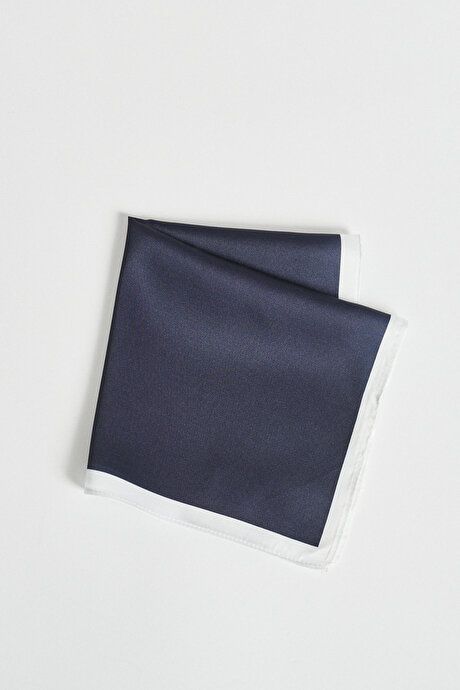 Unpatterned Navy Blue Handkerchief 4A2923100001LAC