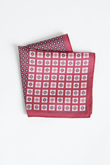 Patterned Burgundy Handkerchief 4A2923100027BRD