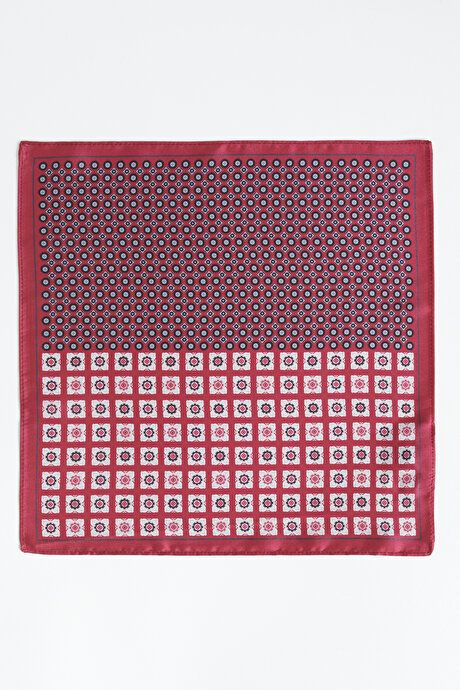 Patterned Burgundy Handkerchief 4A2923100027BRD