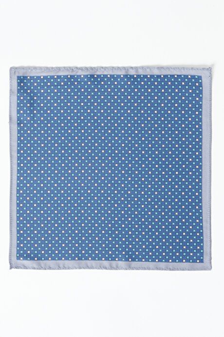 Patterned Navy-Grey Handkerchief 4A2923100028LAG