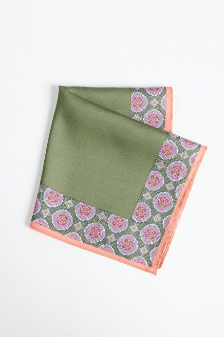 Patterned Green Handkerchief 4A2923100030YSL