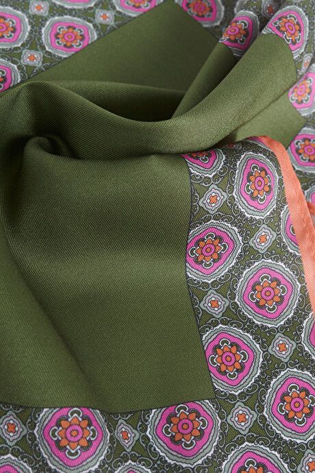 Patterned Green Handkerchief 4A2923100030YSL