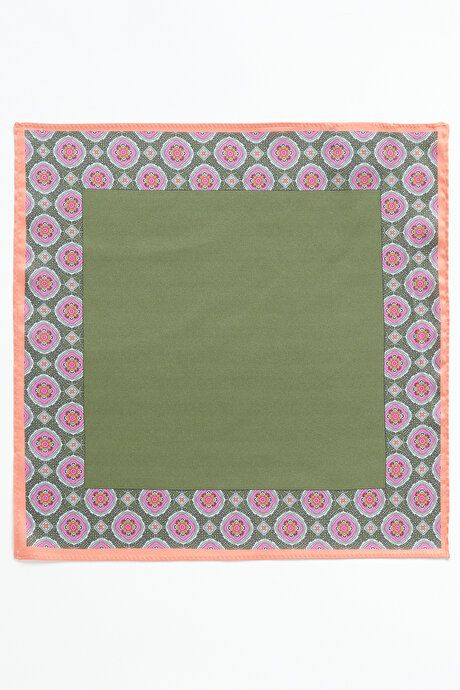 Patterned Green Handkerchief 4A2923100030YSL