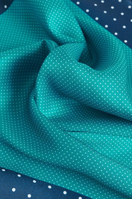 Patterned Green-Navy Handkerchief 4A2923100036YLL