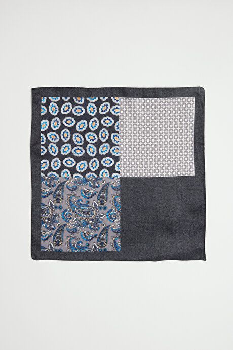 Patterned Black-Anthracite Handkerchief 4A2923200040SSA