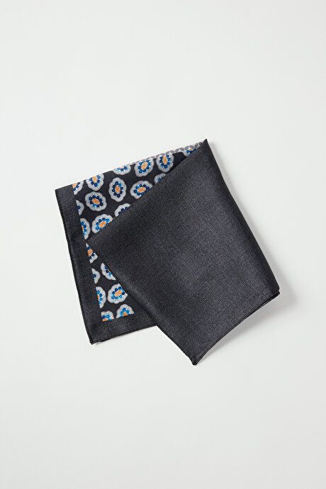 Patterned Black-Anthracite Handkerchief 4A2923200040SSA