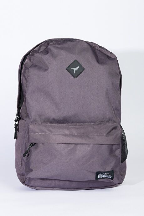 School- Gray Backpack with Logo 4A3623200011GRI