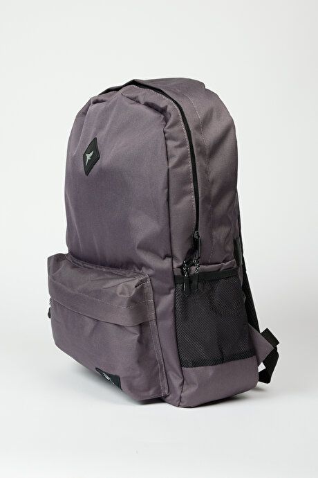 School- Gray Backpack with Logo 4A3623200011GRI