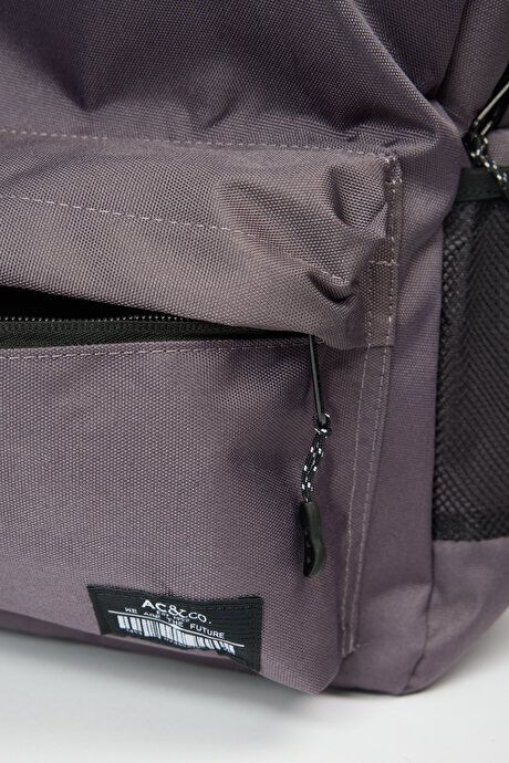 School- Gray Backpack with Logo 4A3623200011GRI