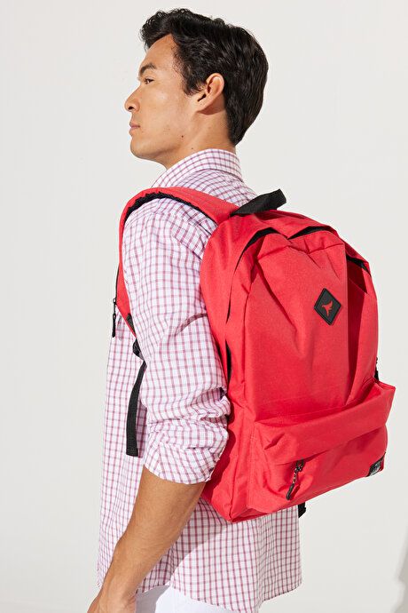 School- Red Backpack with Logo 4A362323200011KIR