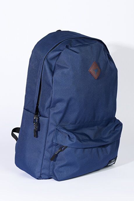 School-Navy Blue Backpack with Logo 4A3623200011LAC