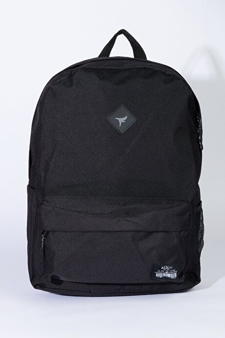 School-Black Backpack with Logo 4A3623200011SYH