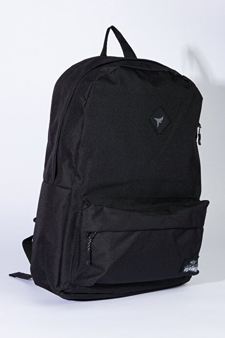 School-Black Backpack with Logo 4A3623200011SYH