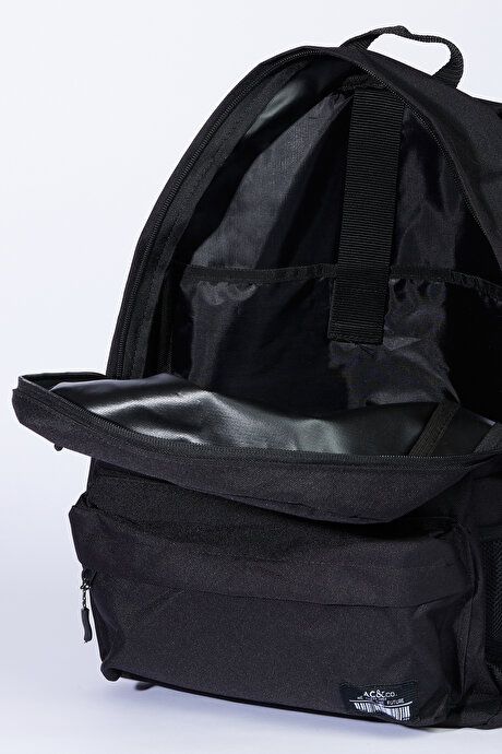 School-Black Backpack with Logo 4A3623200011SYH