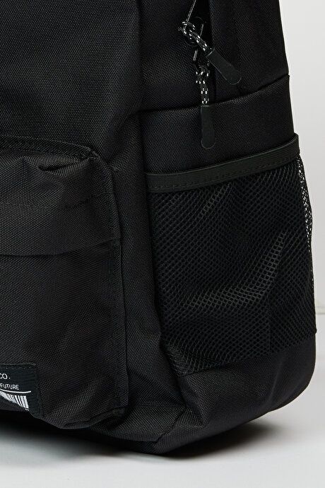 School-Black Backpack with Logo 4A3623200011SYH